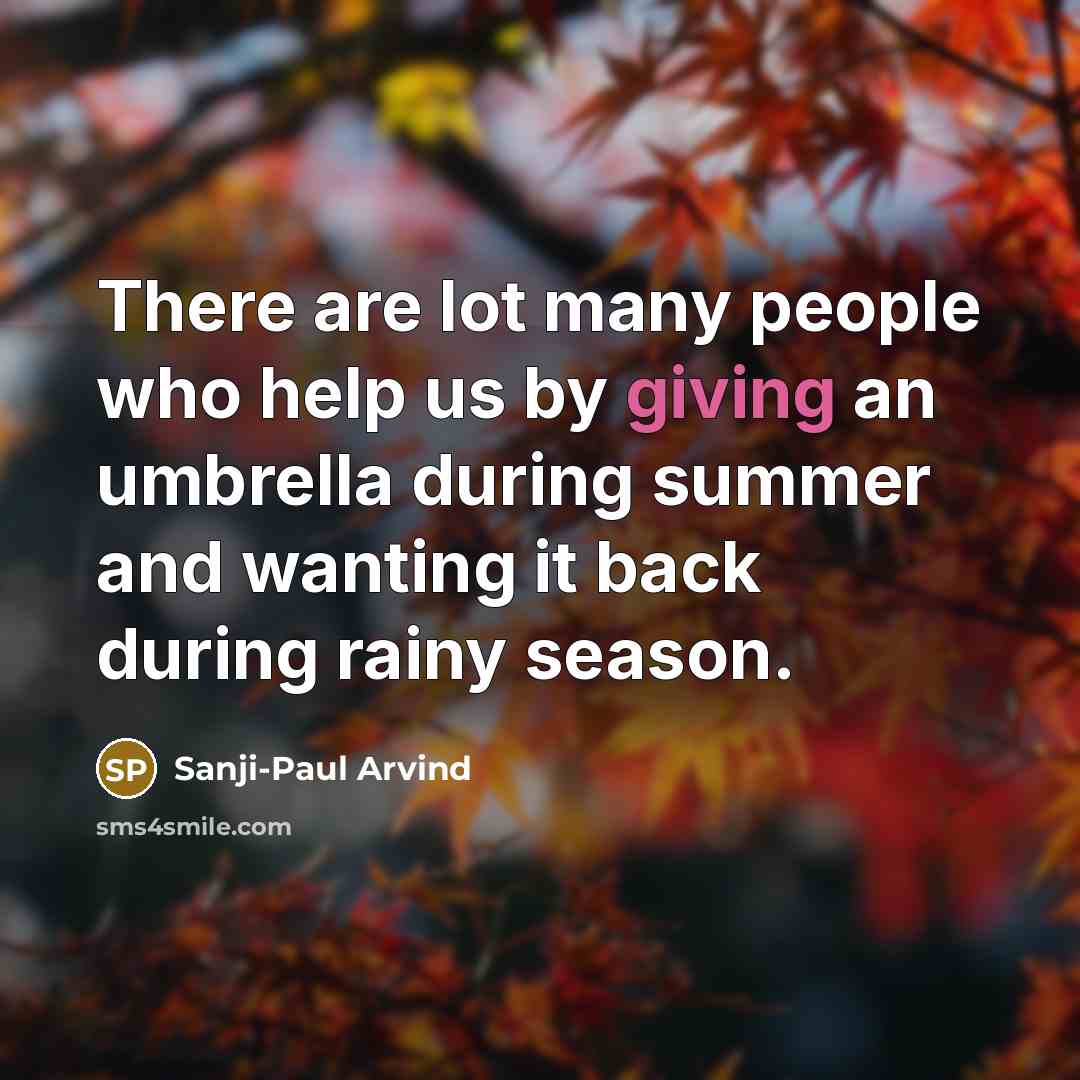 “There are lot many people who help us by giving…” quote by Sanji-Paul Arvind