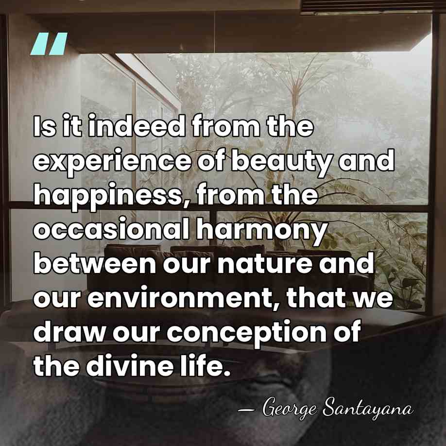 Is it indeed from the experience of beauty and happiness, from the&hellip; - George Santayana