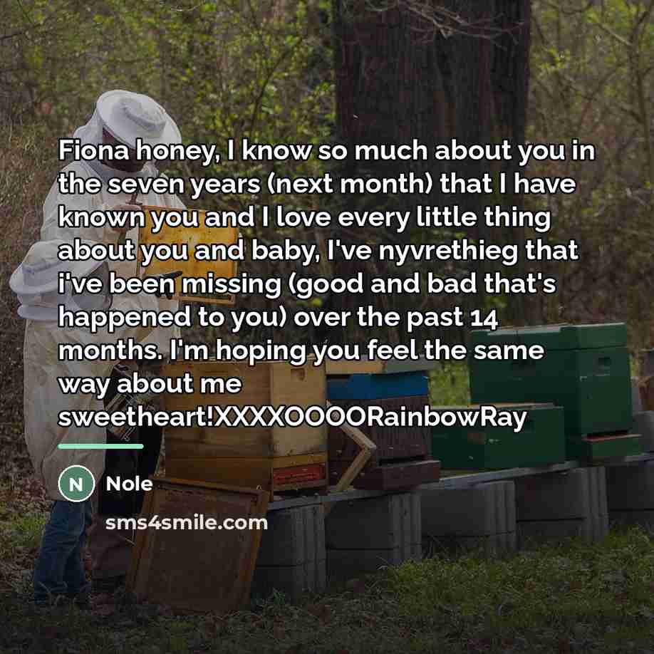 “Fiona honey, I know so much about you in the…” quote by Nole