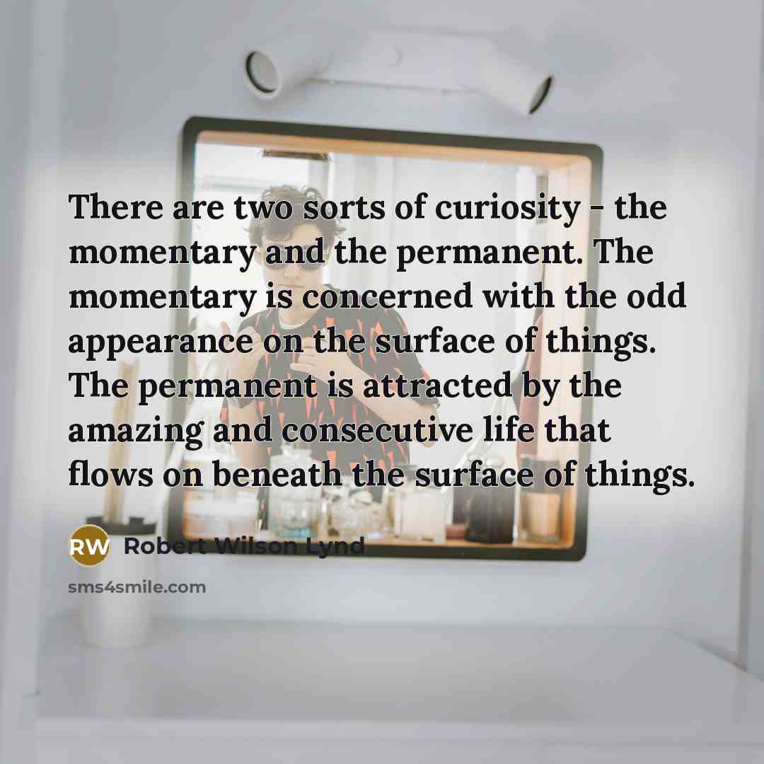 “There are two sorts of curiosity - the momentary and…” quote by Robert Wilson Lynd