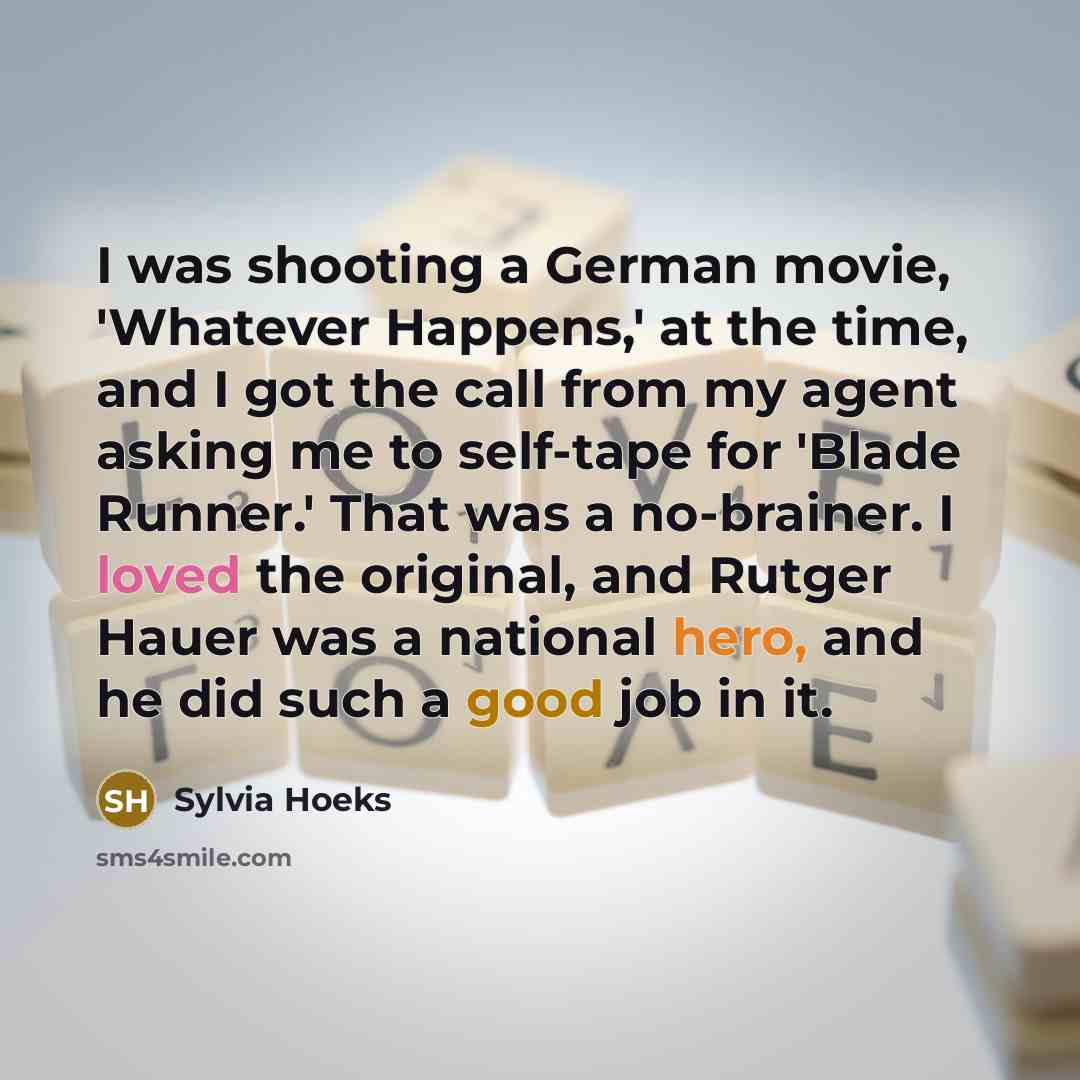 “I was shooting a German movie, 'Whatever Happens,' at the…” quote by Sylvia Hoeks