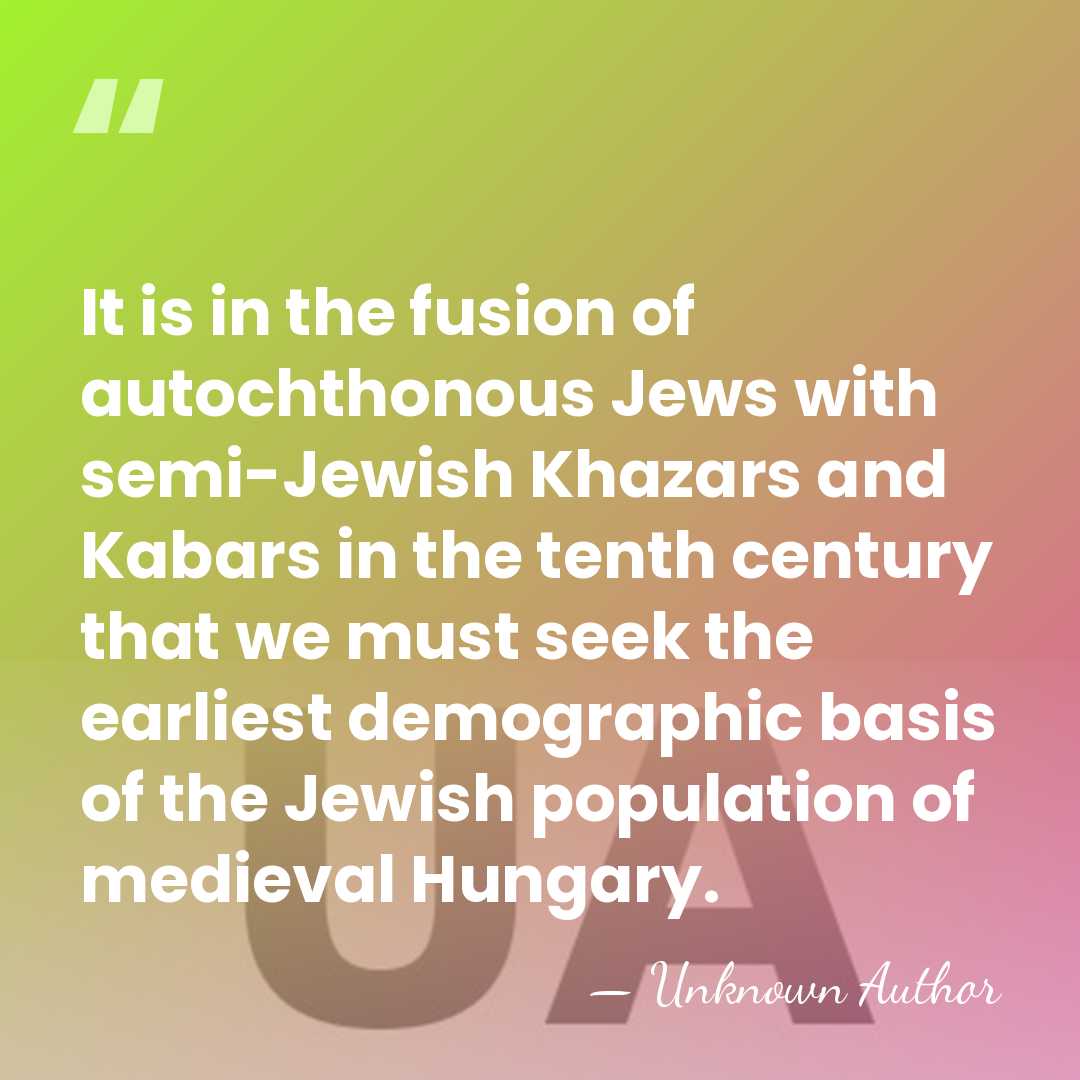 It is in the fusion of autochthonous Jews with semi-Jewish Khazars and&hellip; - Raphael Patai