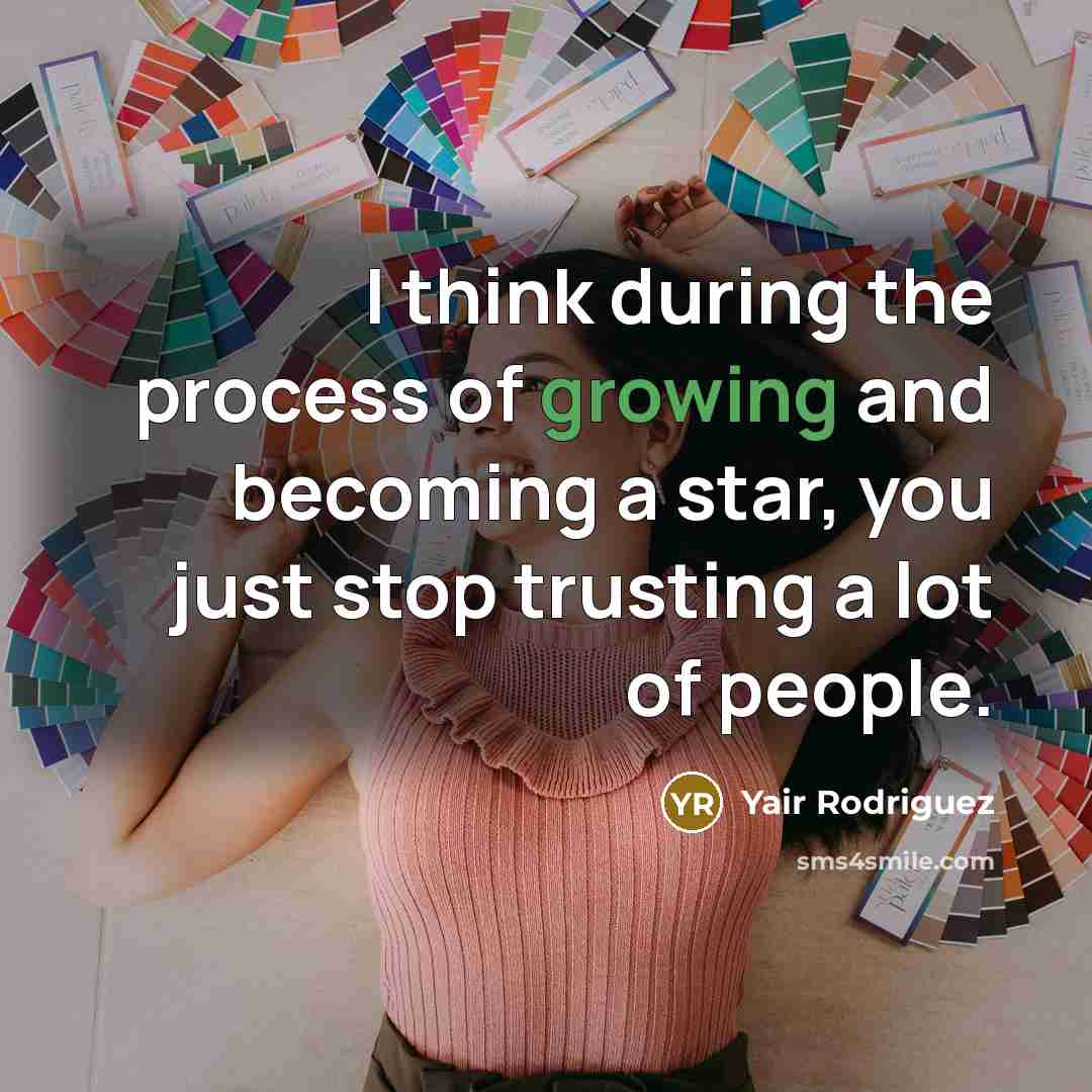 “I think during the process of growing and becoming a…” quote by Yair Rodriguez