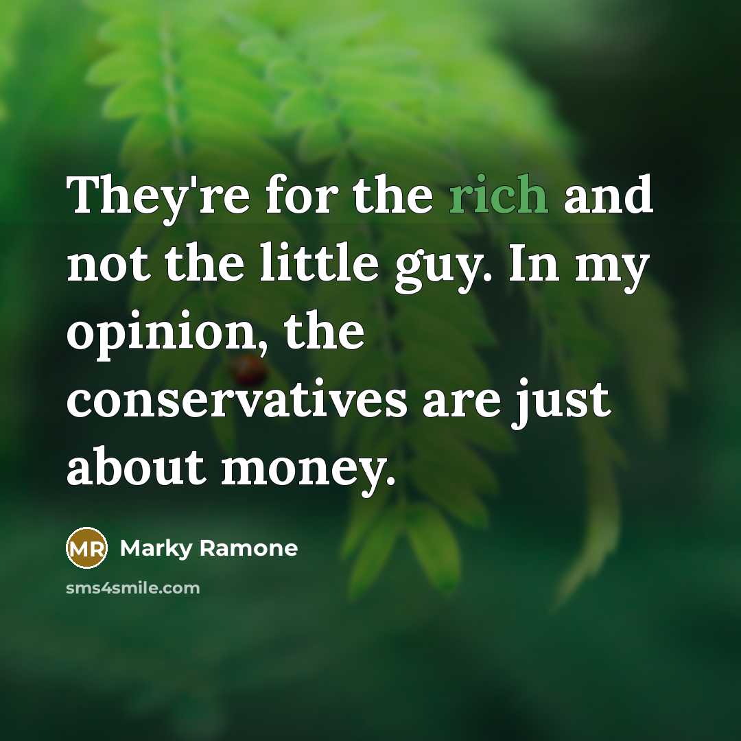 “They're for the rich and not the little guy. In…” quote by Marky Ramone