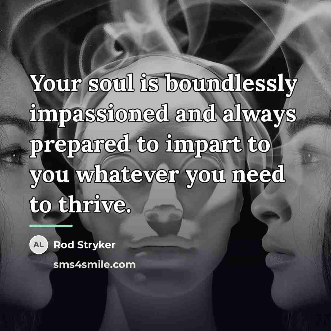 “Your soul is boundlessly impassioned and always prepared to impart…” quote by Rod Stryker