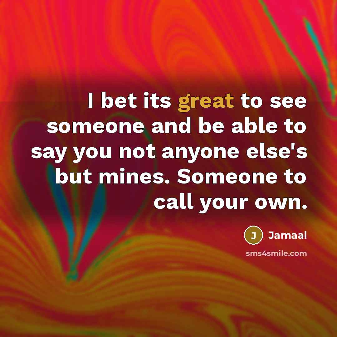 “I bet its great to see someone and be able…” quote by Jamaal