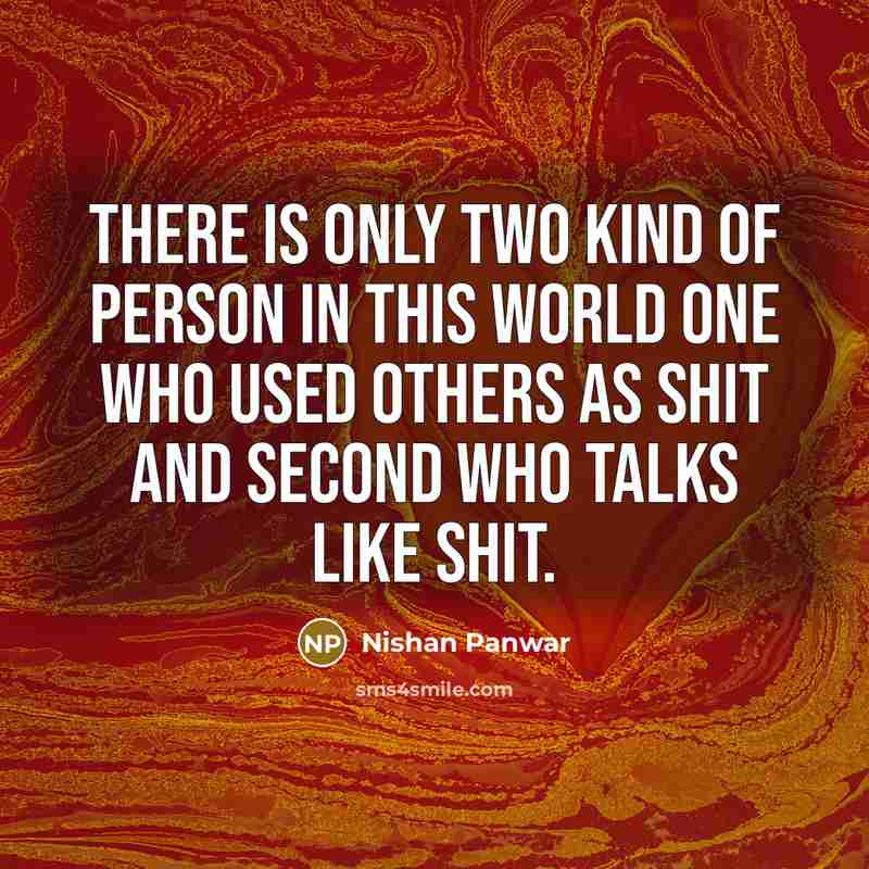 “There is only two kind of person in this world…” quote by Nishan Panwar