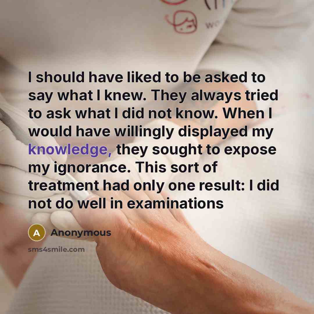 “I should have liked to be asked to say what…” quote by Anonymous