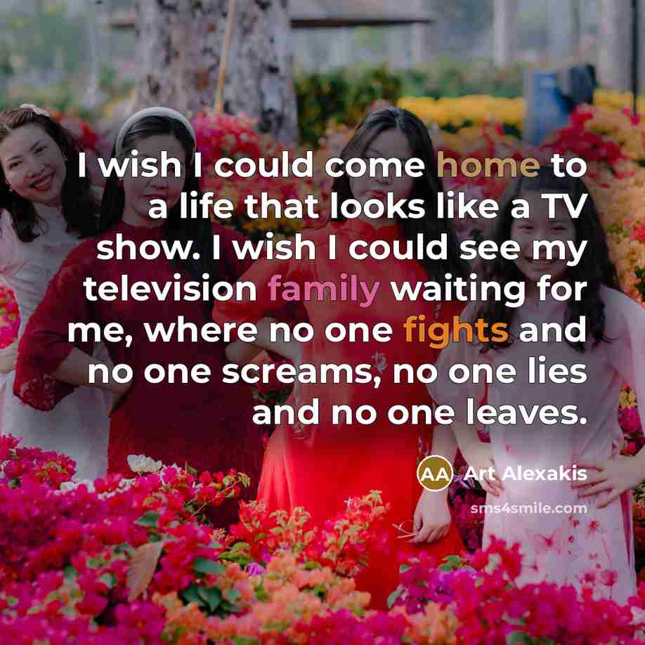 “I wish I could come home to a life that…” quote by Art Alexakis