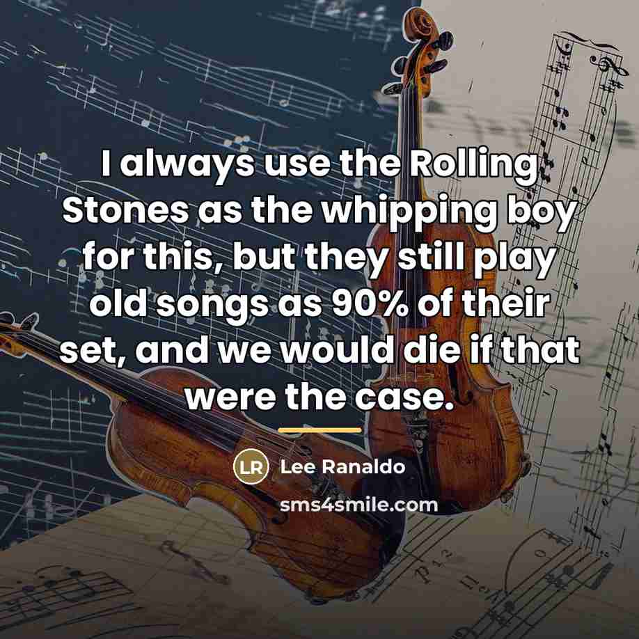 “I always use the Rolling Stones as the whipping boy…” quote by Lee Ranaldo