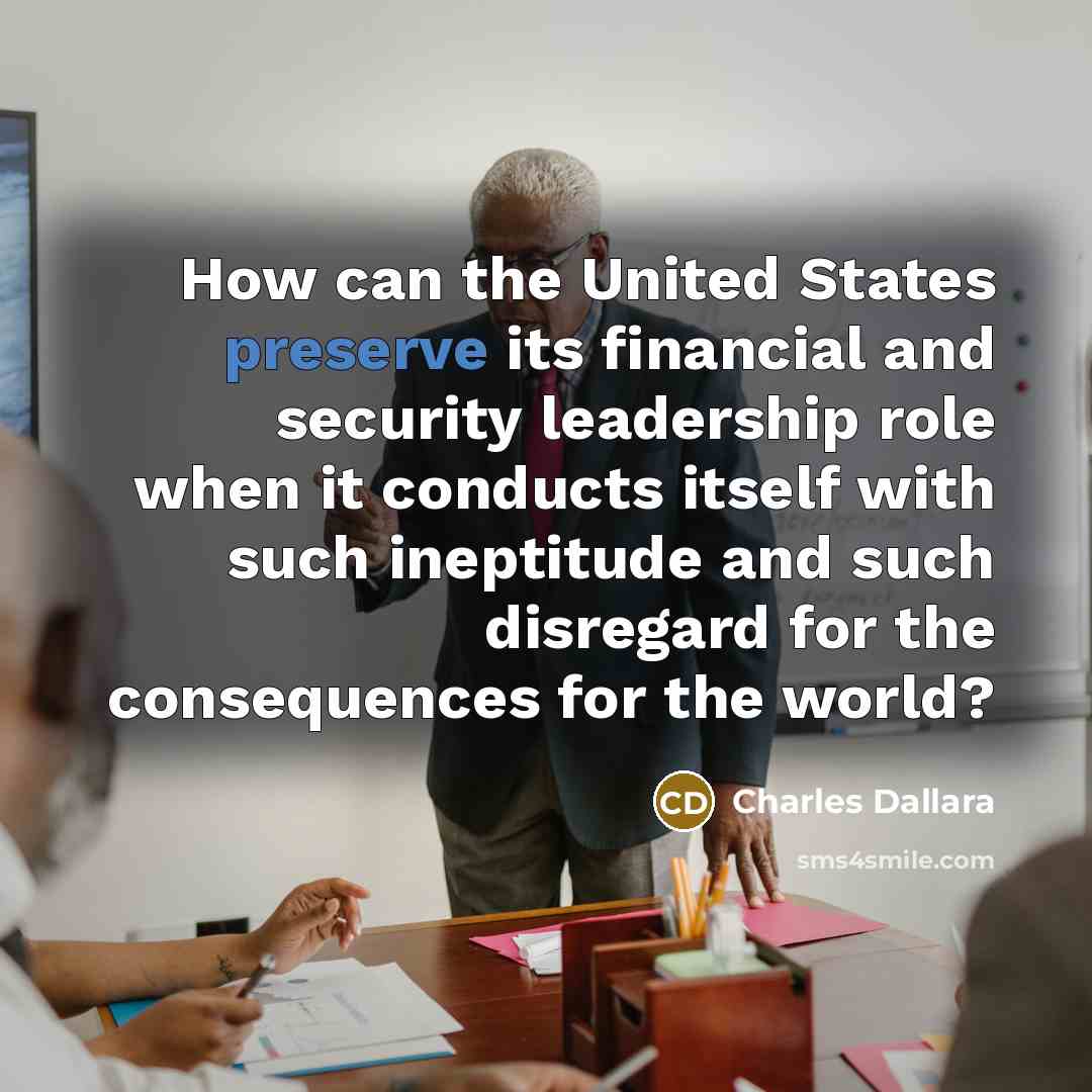 “How can the United States preserve its financial and security…” quote by Charles Dallara