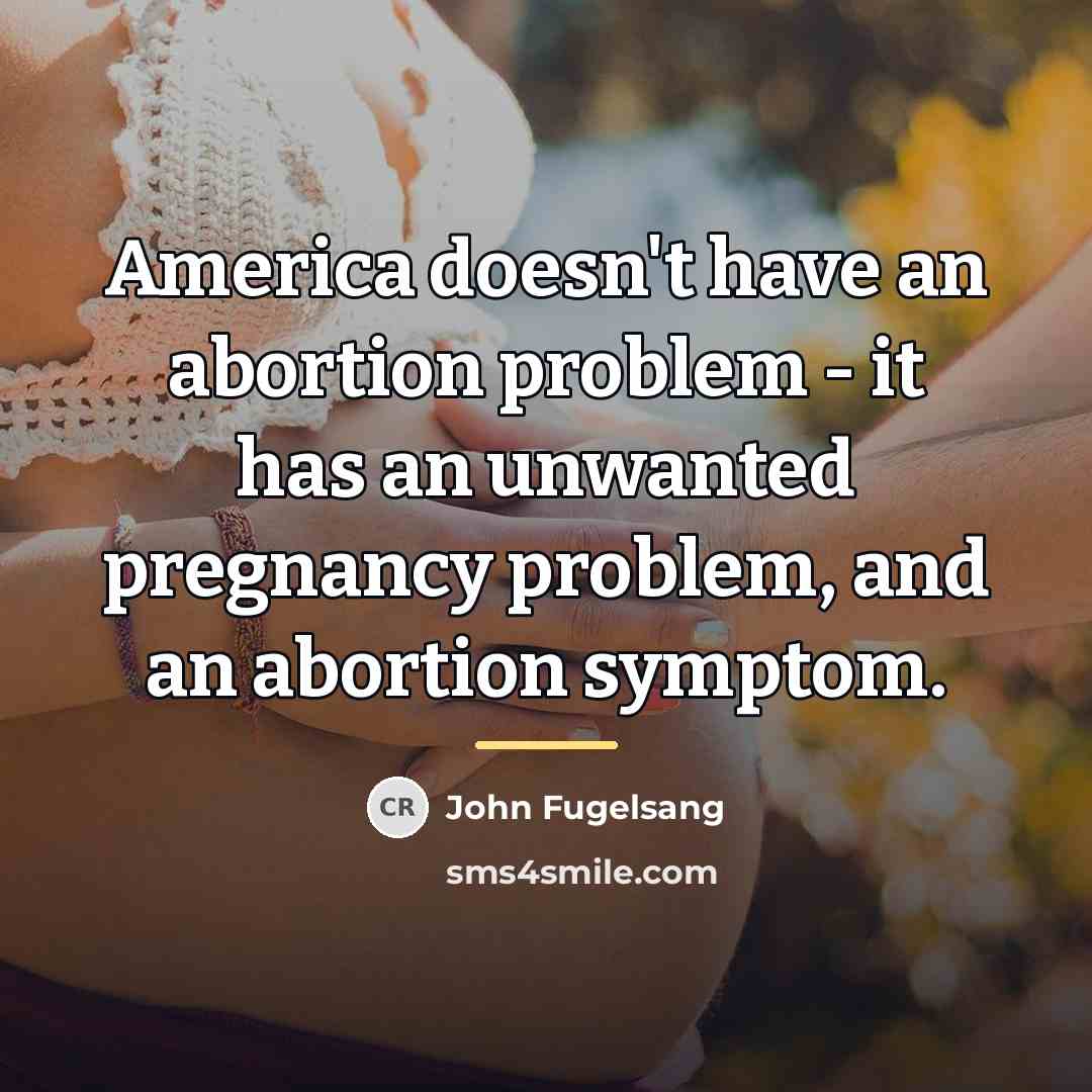 “America doesn't have an abortion problem - it has an…” quote by John Fugelsang