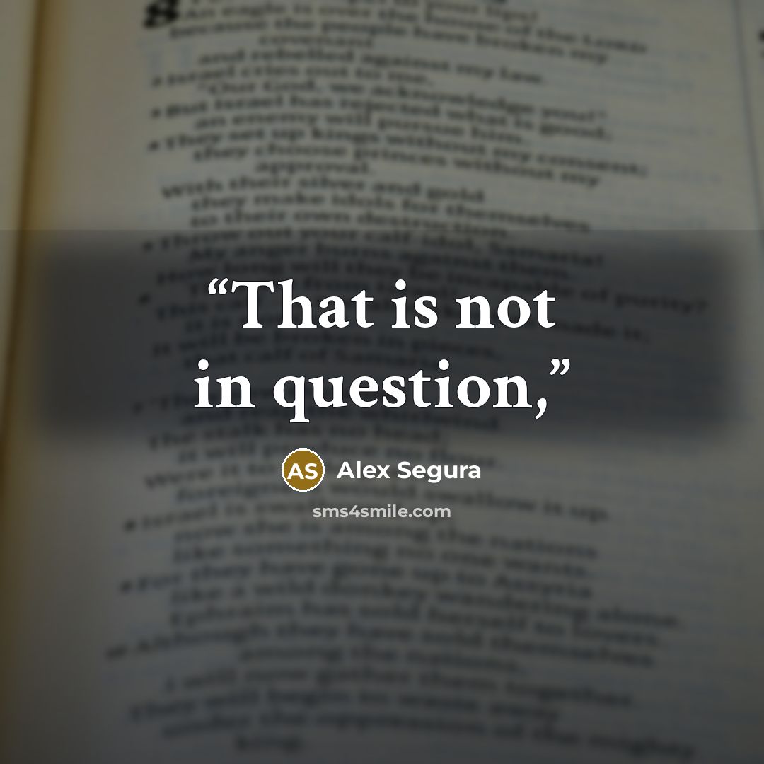 “That is not in question,” quote by Alex Segura
