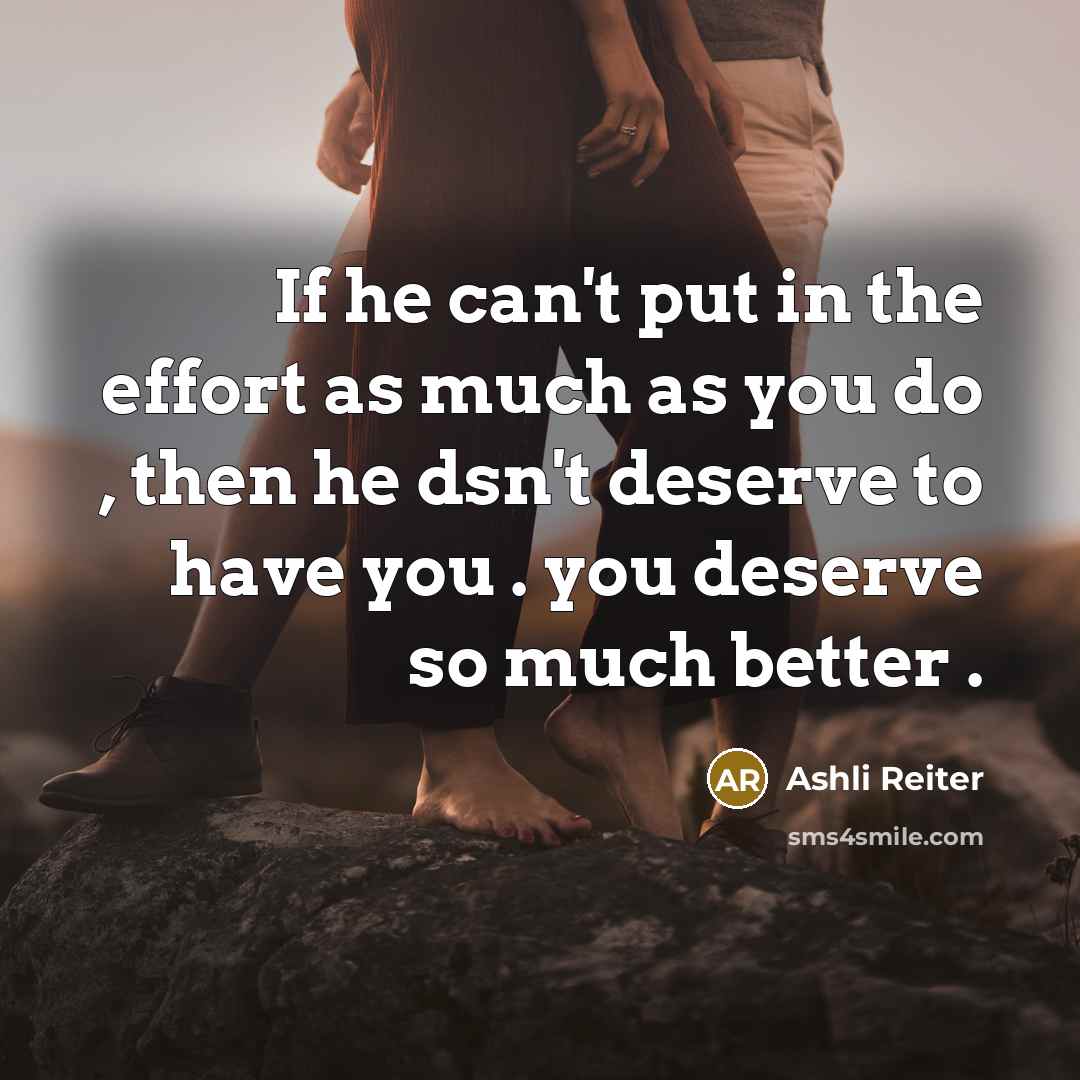 “If he can't put in the effort as much as…” quote by Ashli Reiter