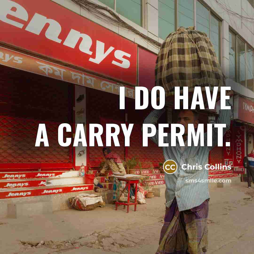 “I do have a carry permit.…” quote by Chris Collins