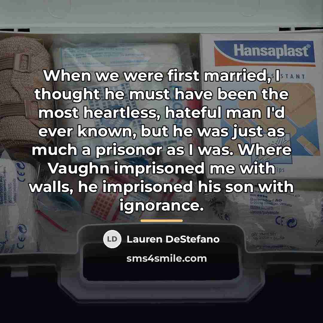 “When we were first married, I thought he must have…” quote by Lauren DeStefano