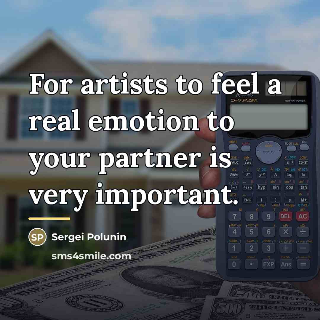 “For artists to feel a real emotion to your partner…” quote by Sergei Polunin