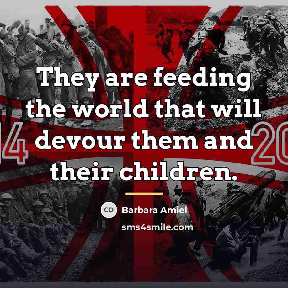 “They are feeding the world that will devour them and…” quote by Barbara Amiel
