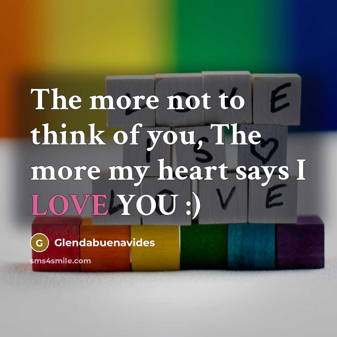 “The more not to think of you, The more my…” quote by Glendabuenavides