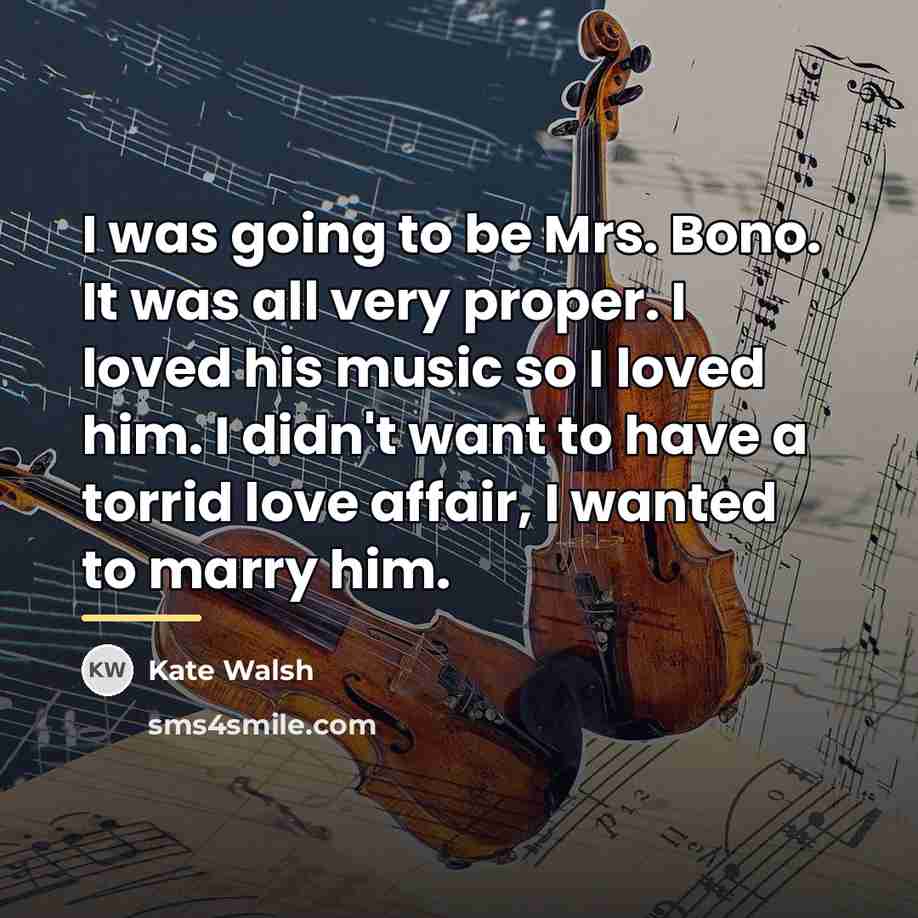 “I was going to be Mrs. Bono. It was all…” quote by Kate Walsh