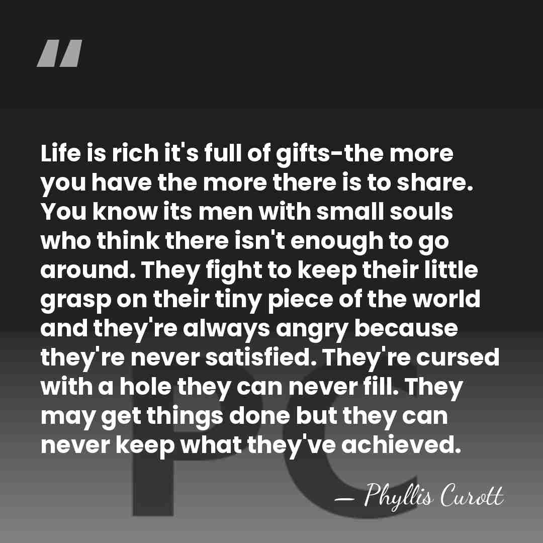 Life is rich it's full of gifts-the more you have the more&hellip; - Phyllis Curott