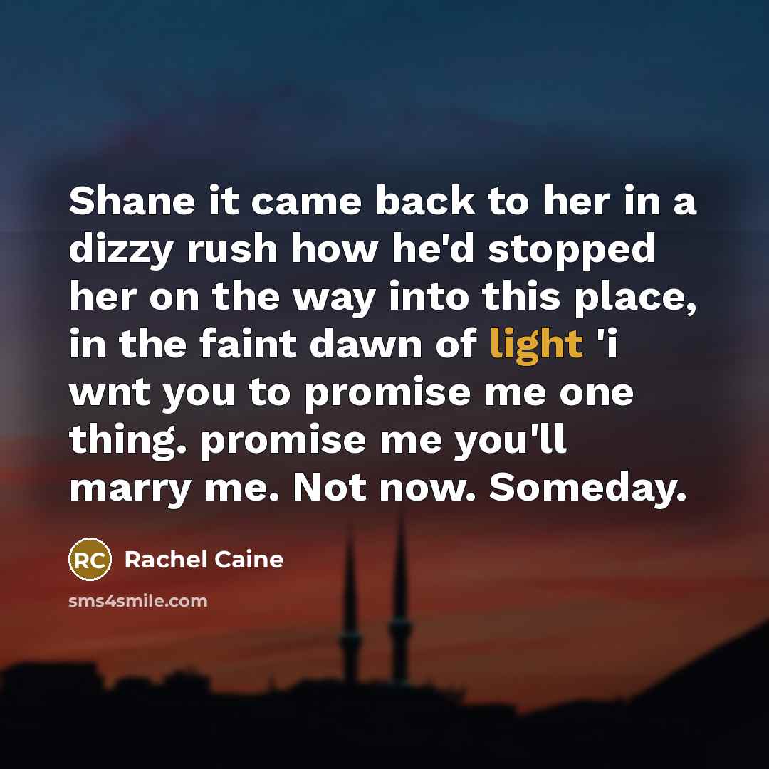 “Shane it came back to her in a dizzy rush…” quote by Rachel Caine
