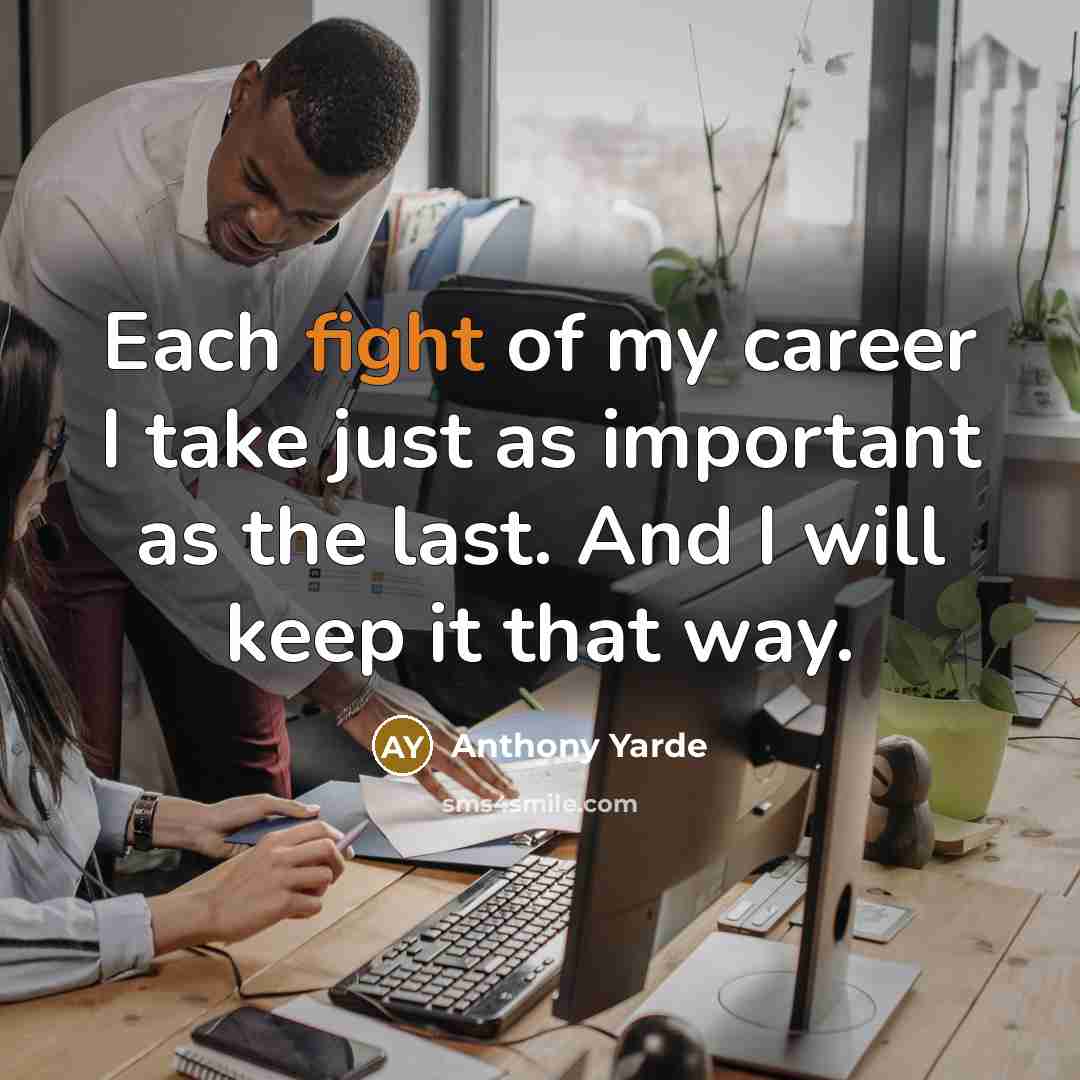 “Each fight of my career I take just as important…” quote by Anthony Yarde