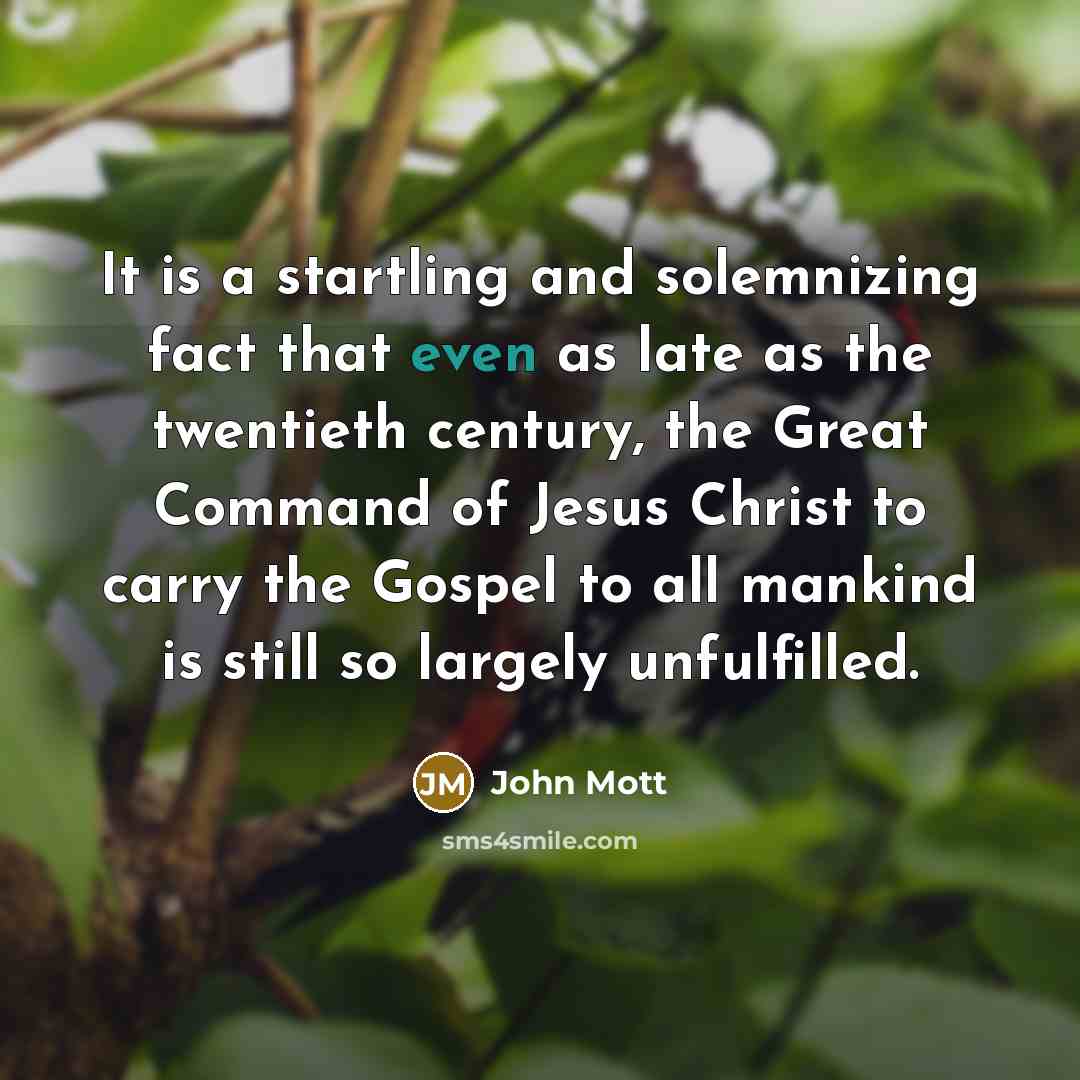“It is a startling and solemnizing fact that even as…” quote by John Mott