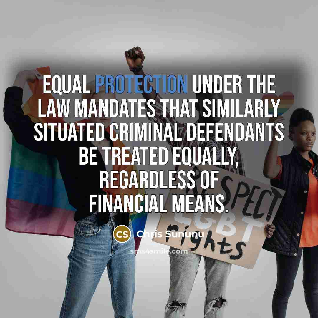 “Equal protection under the law mandates that similarly situated criminal…” quote by Chris Sununu