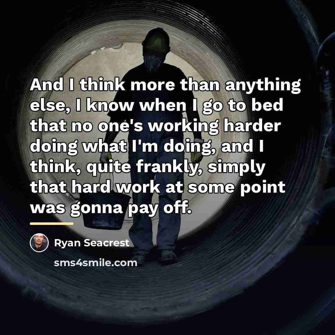 “And I think more than anything else, I know when…” quote by Ryan Seacrest