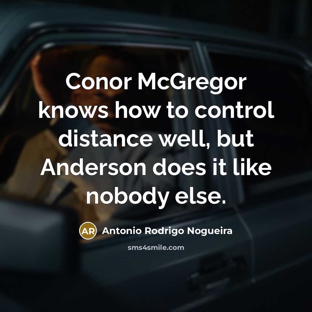 “Conor McGregor knows how to control distance well, but Anderson…” quote by Antonio Rodrigo Nogueira