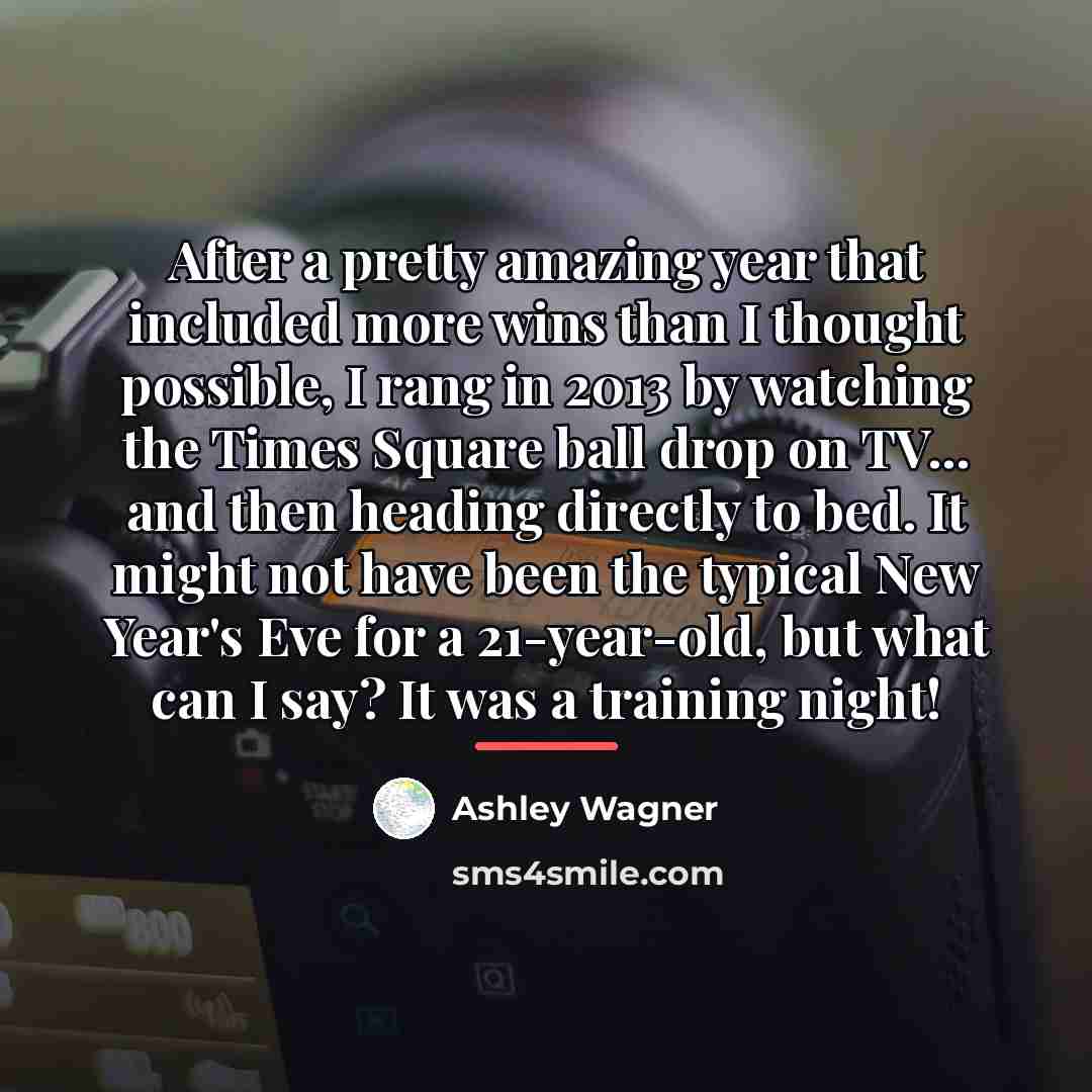 “After a pretty amazing year that included more wins than…” quote by Ashley Wagner