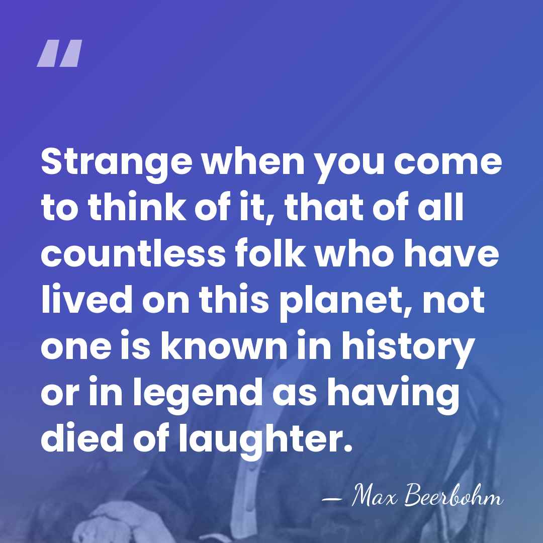 Strange when you come to think of it, that of all countless&hellip; - Max Beerbohm