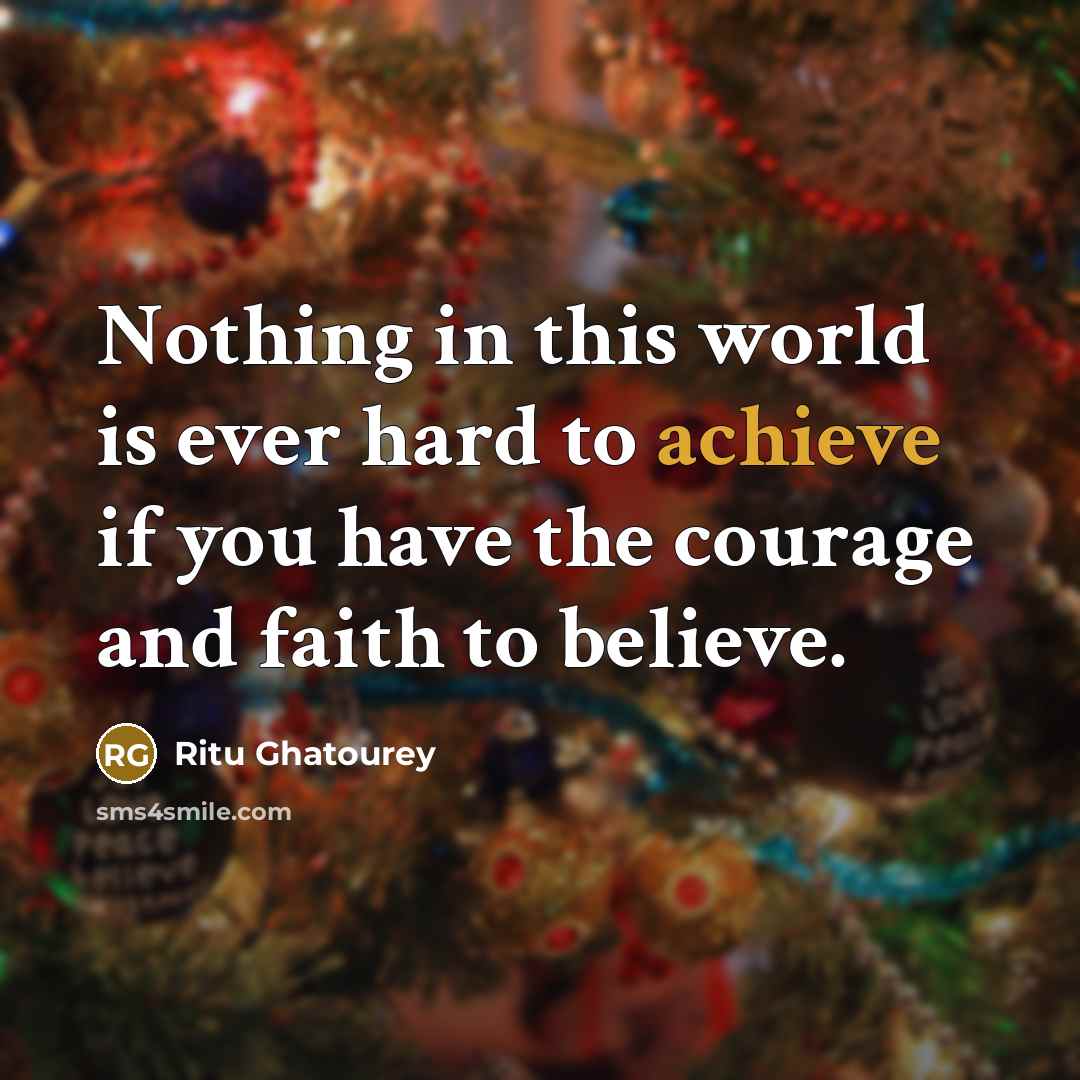 “Nothing in this world is ever hard to achieve if…” quote by Ritu Ghatourey