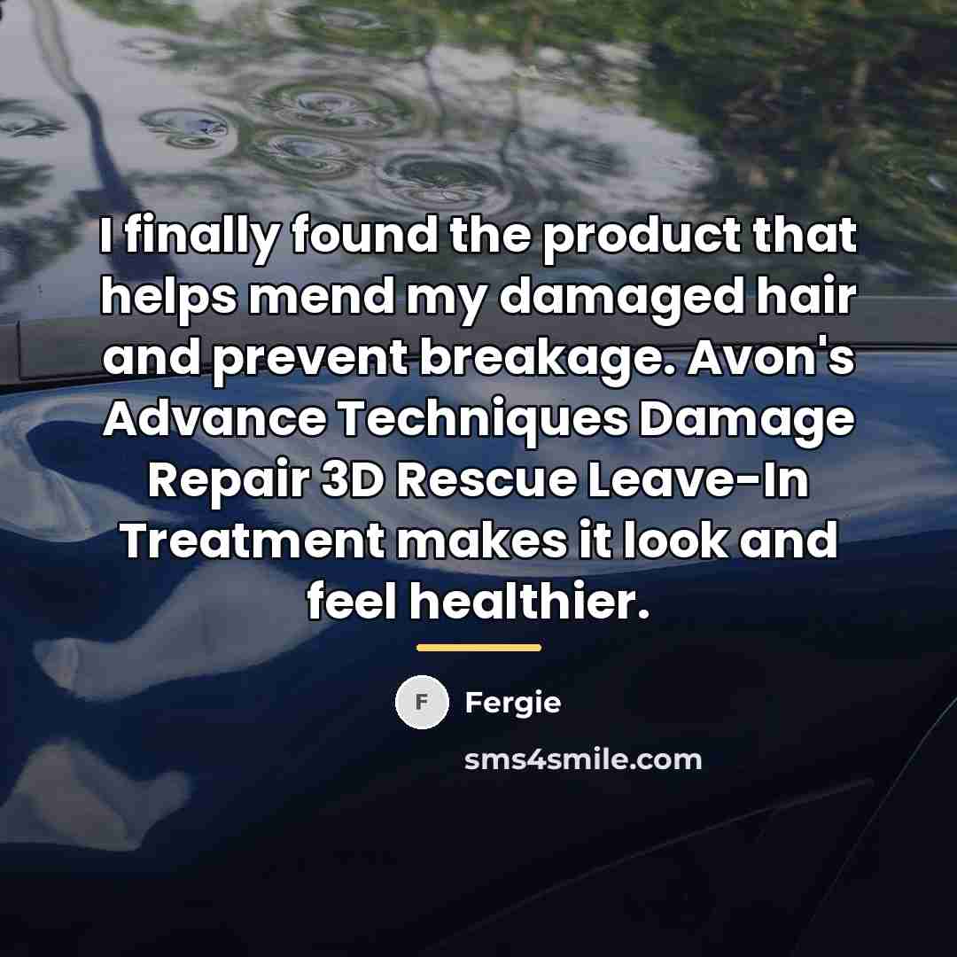 “I finally found the product that helps mend my damaged…” quote by Fergie