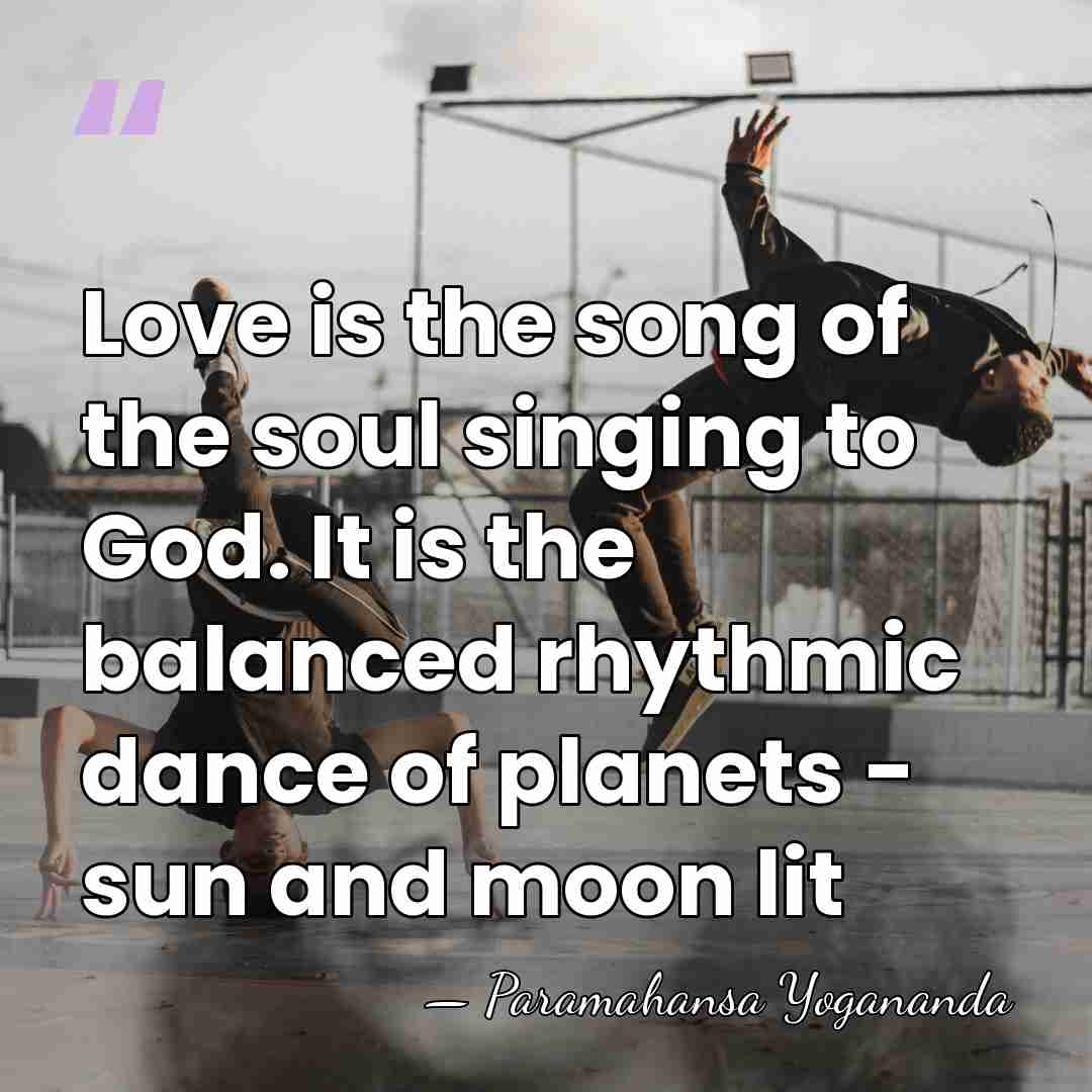 Love is the song of the soul singing to God. It is&hellip; - Paramahansa Yogananda
