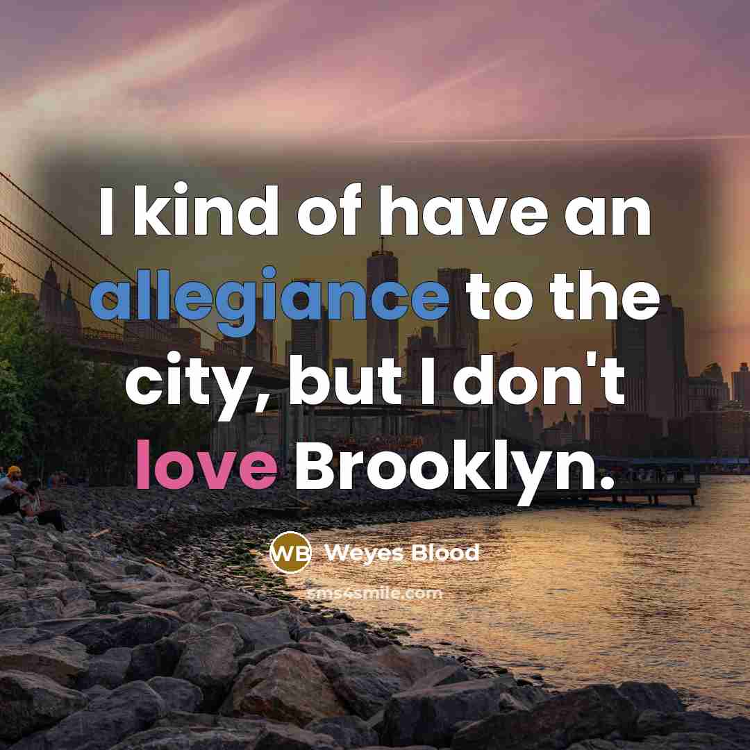 “I kind of have an allegiance to the city, but…” quote by Weyes Blood