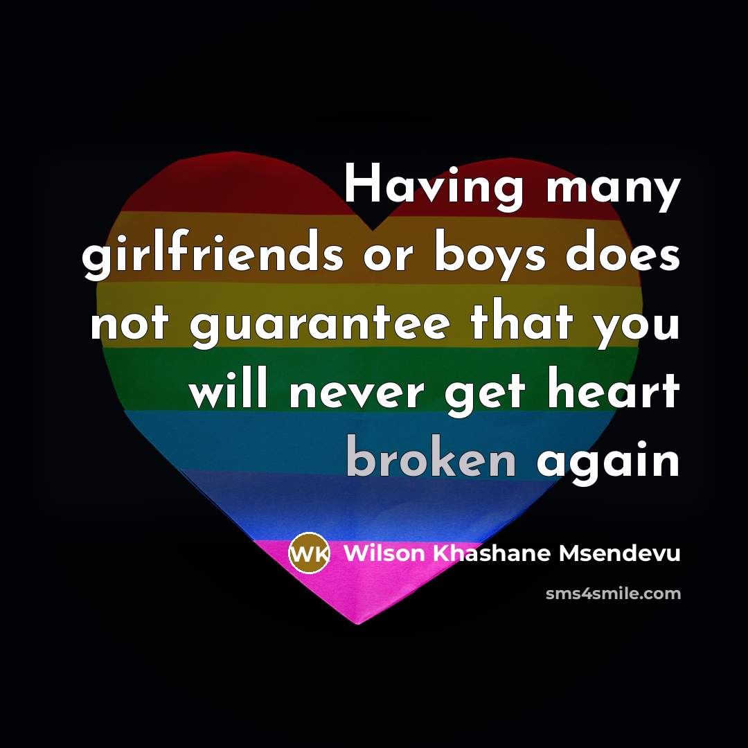 “Having many girlfriends or boys does not guarantee that you…” quote by Wilson Khashane Msendevu