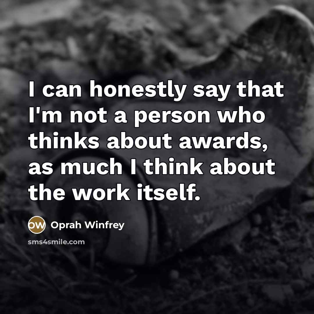 “I can honestly say that I'm not a person who…” quote by Oprah Winfrey
