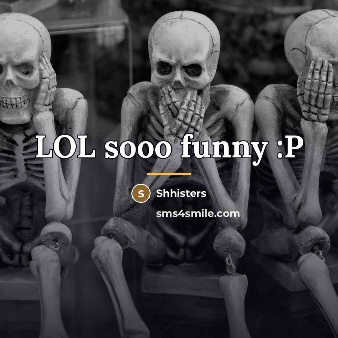 “LOL sooo funny :P…” quote by Shhisters