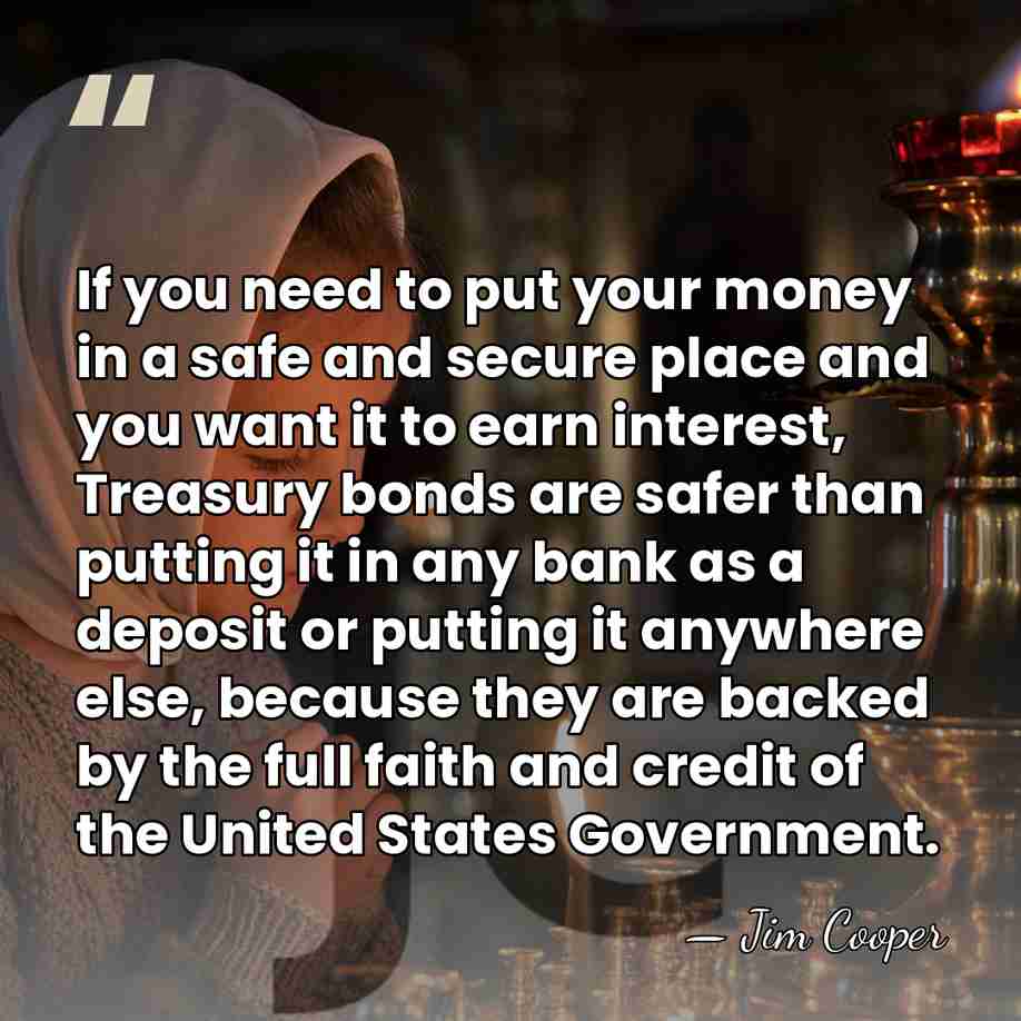 If you need to put your money in a safe and secure&hellip; - Jim Cooper