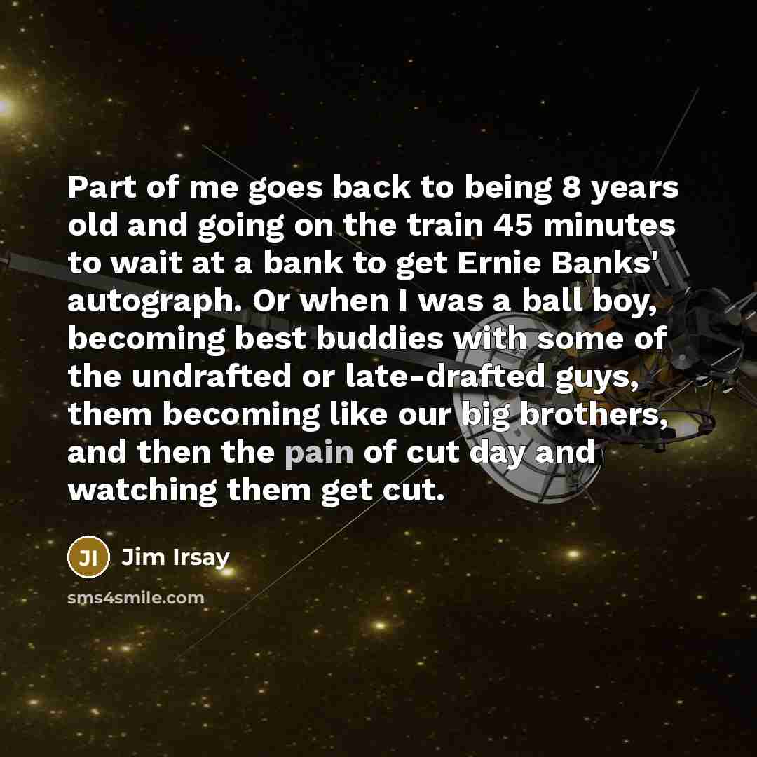 “Part of me goes back to being 8 years old…” quote by Jim Irsay