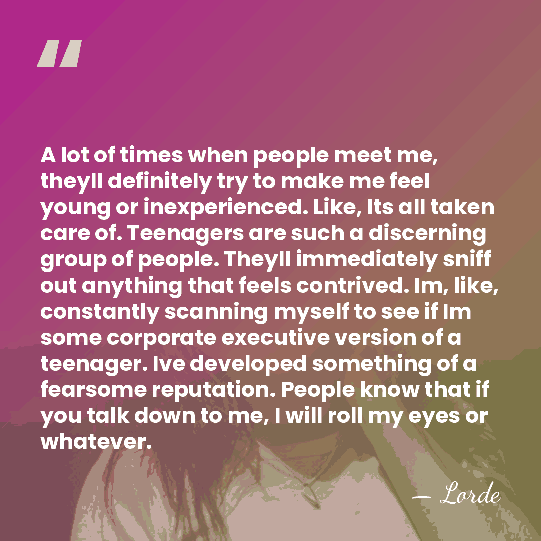 A lot of times when people meet me, theyll definitely try to&hellip; - Lorde