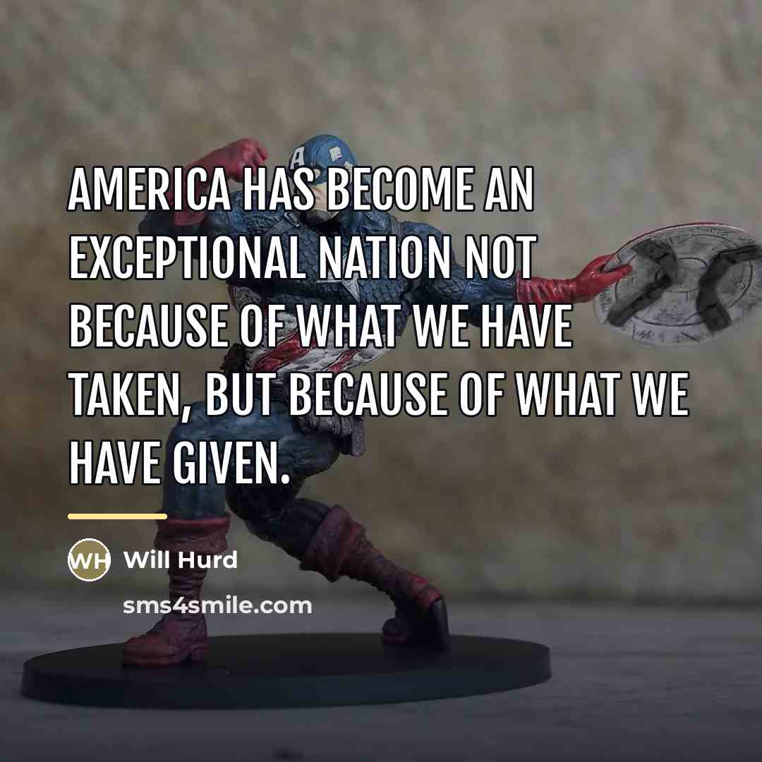 “America has become an exceptional nation not because of what…” quote by Will Hurd