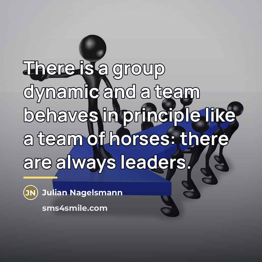 “There is a group dynamic and a team behaves in…” quote by Julian Nagelsmann