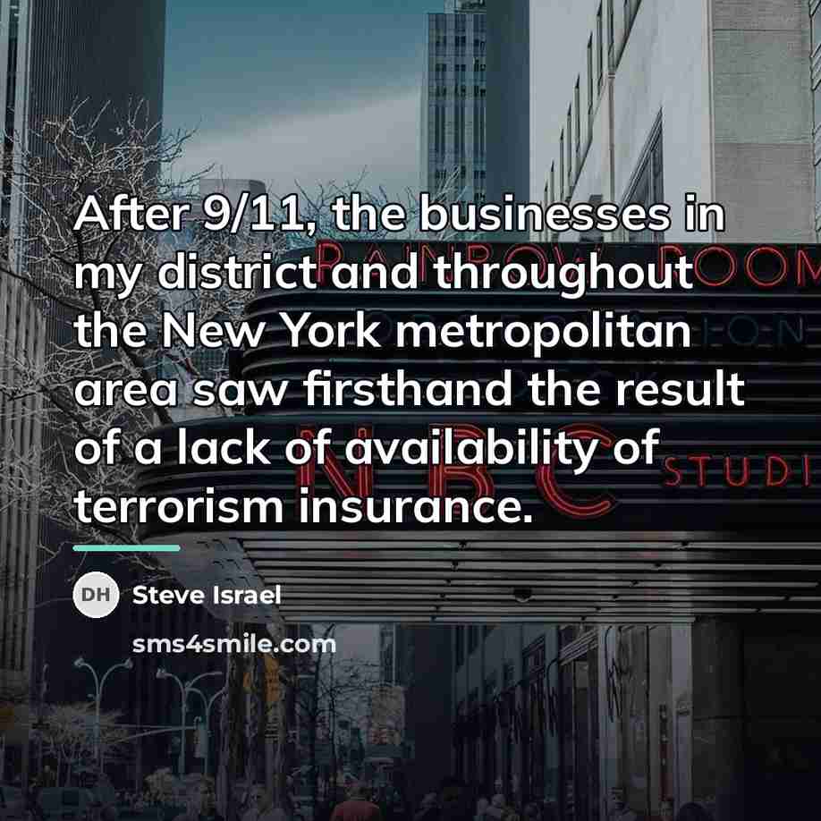 “After 9/11, the businesses in my district and throughout the…” quote by Steve Israel