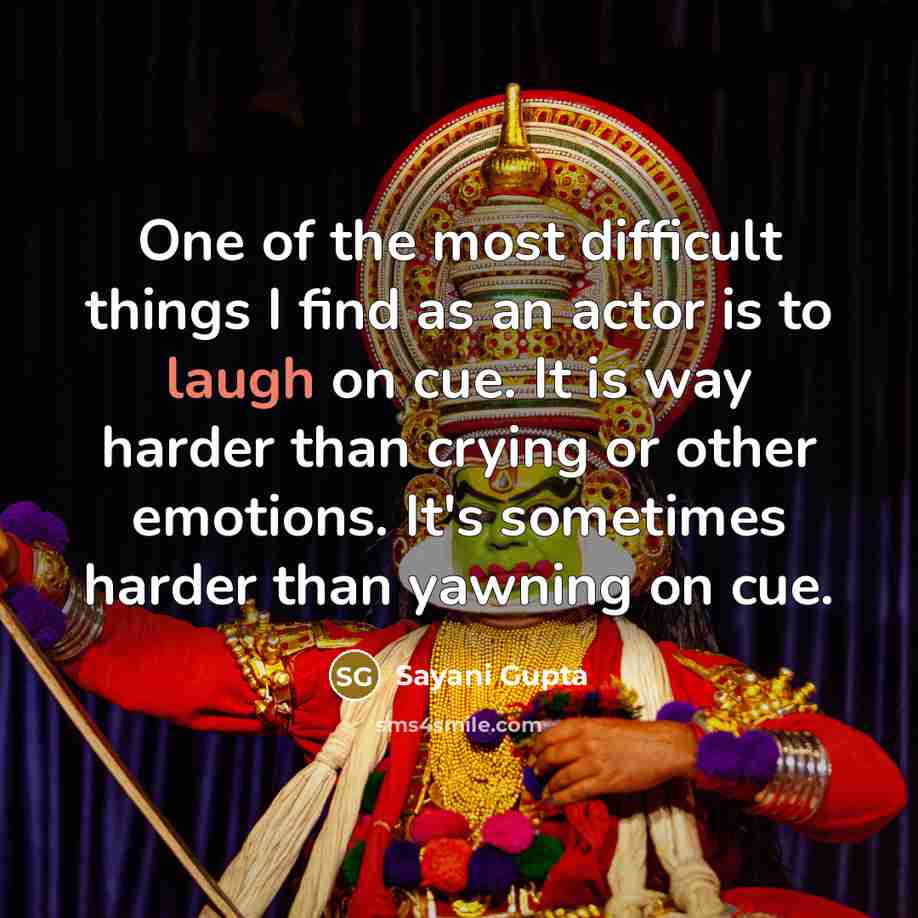 “One of the most difficult things I find as an…” quote by Sayani Gupta
