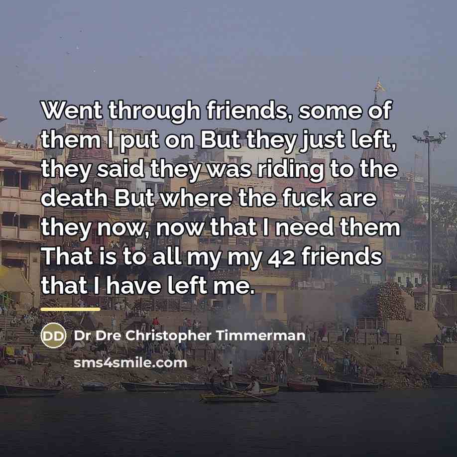 “Went through friends, some of them I put on But…” quote by Dr Dre Christopher Timmerman
