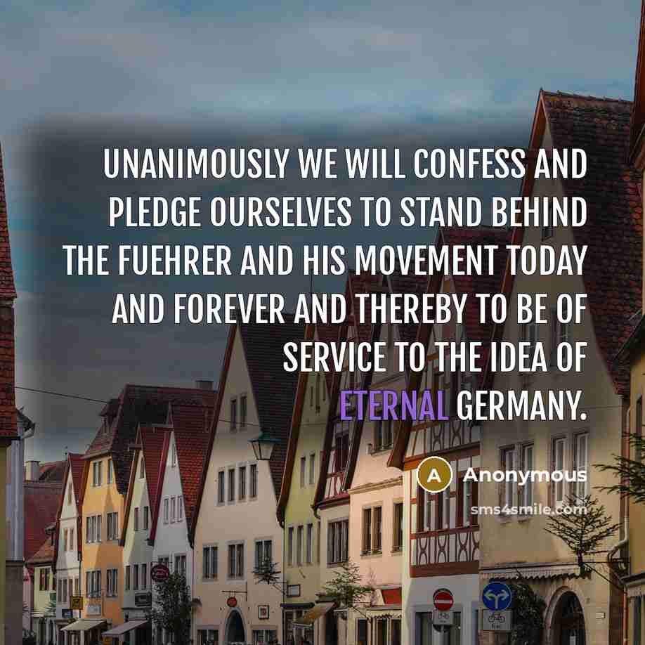 “Unanimously we will confess and pledge ourselves to stand behind…” quote by Anonymous