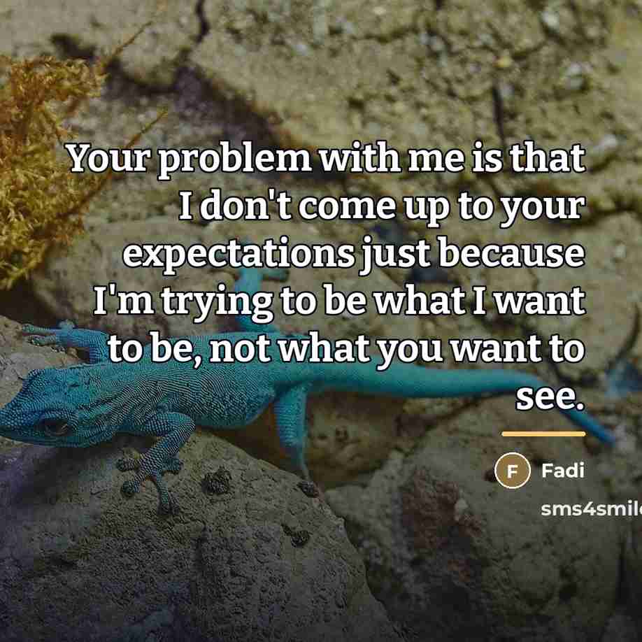 “Your problem with me is that I don't come up…” quote by Fadi